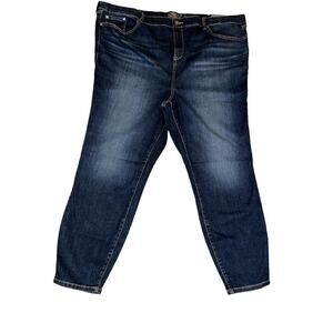 NEW Torrid Jeans 26T Womens Plus‎ Size Blue Denim Midfit Super Skinny Super Soft